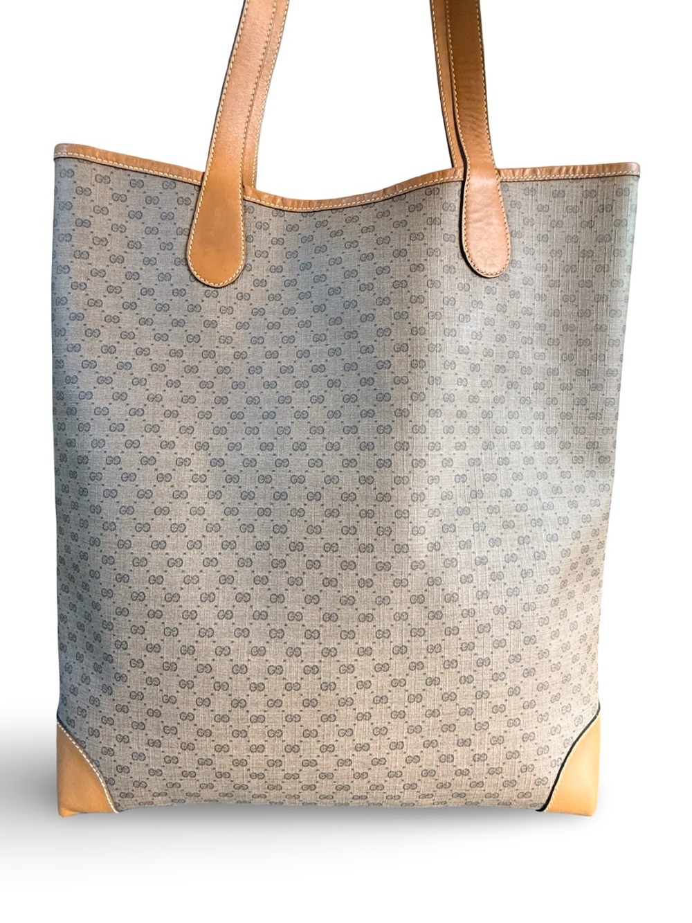 Vintage Gucci Micro GG Supreme Sherry Line Tote Bag w/ COA & Dust Bag - Picture 3 of 13